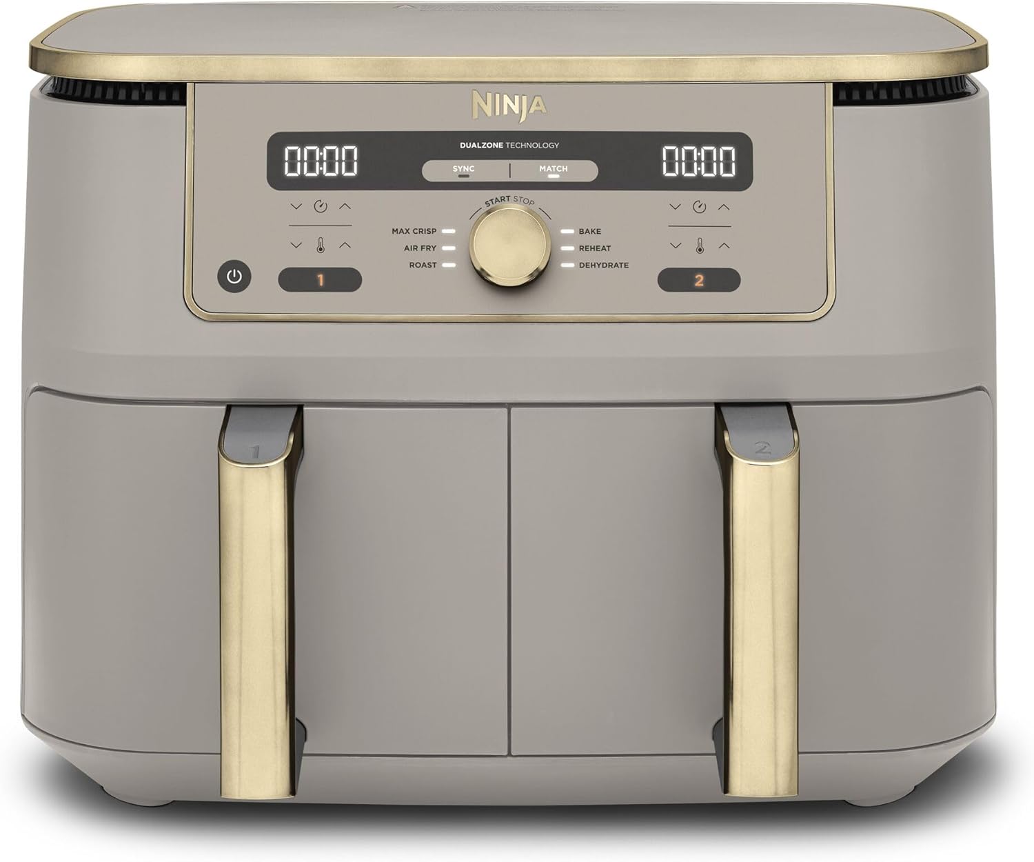 Ninja [AF300EU] 2 Large Frying Compartments, 6 Functions, 2470 W, 2 Independent Garzones, 7.6 Litres, 65% Save Energy Costs - Online Shop