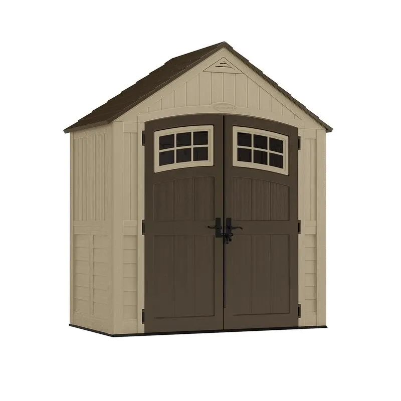 Sutton Outdoor 7 ft. 5 in. W x 4 ft. D Plastic Storage Shed - Online Shop