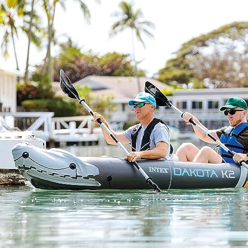 INTEX 2-Person Inflatable Kayak Set, Dakota K2 with 86in Oars and Pump - Online Shop