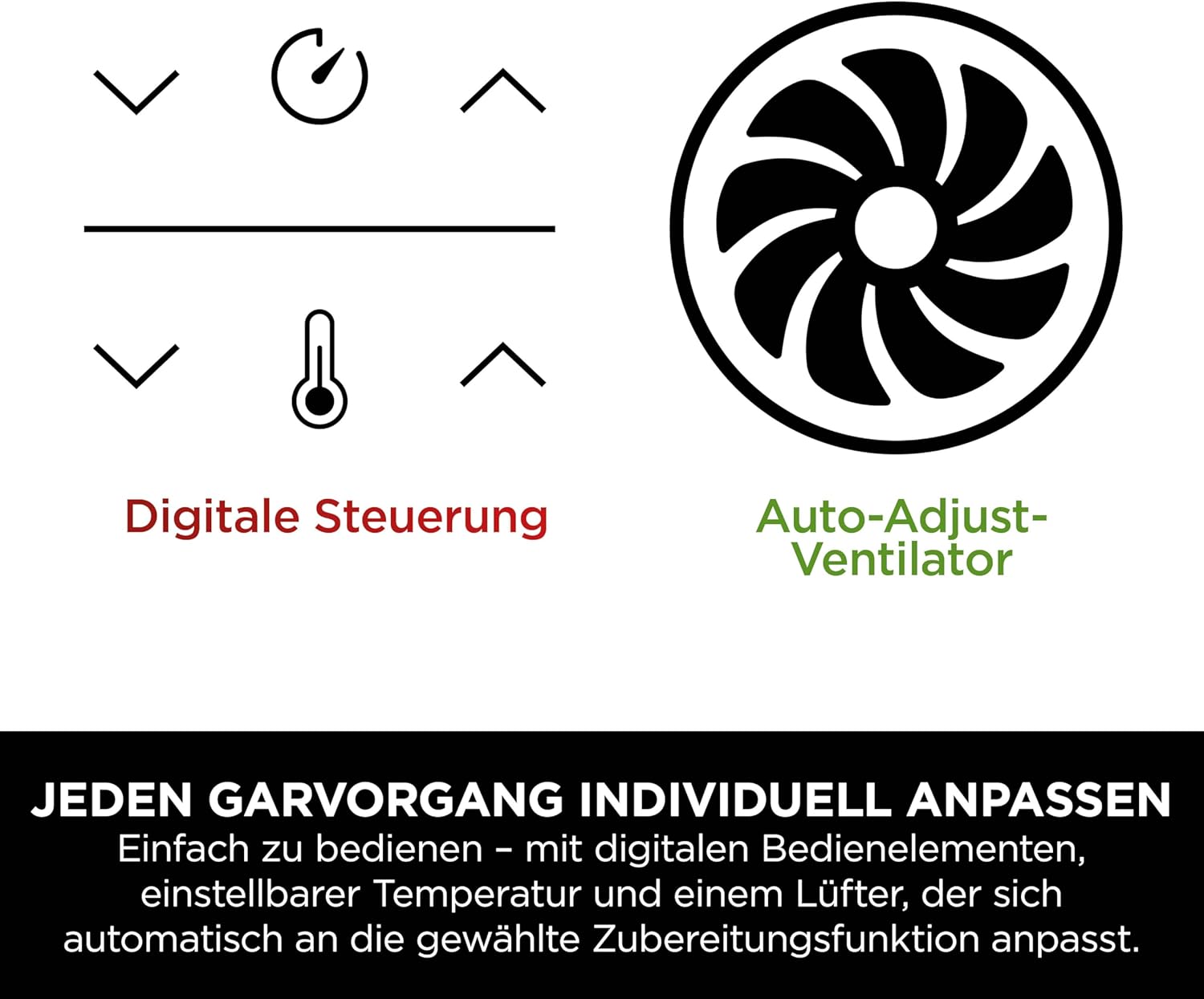 Ninja [AF300EU] 2 Large Frying Compartments, 6 Functions, 2470 W, 2 Independent Garzones, 7.6 Litres, 65% Save Energy Costs - Online Shop