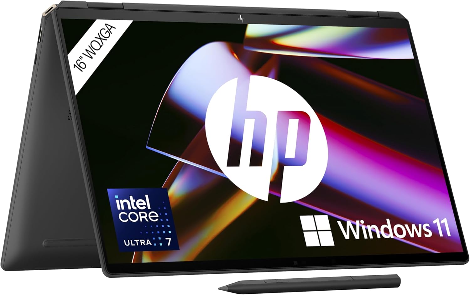 HP Spectre x360 2-in-1 Convertible Laptop | Intel Core Ultra 7 155H with Integrated AI | 16 Inch WQXGA IPS Touchscreen | 16GB RAM | 1TB SSD | Intel Arc Graphics | Win11 | QWERTZ Copilot Key - Online Shop