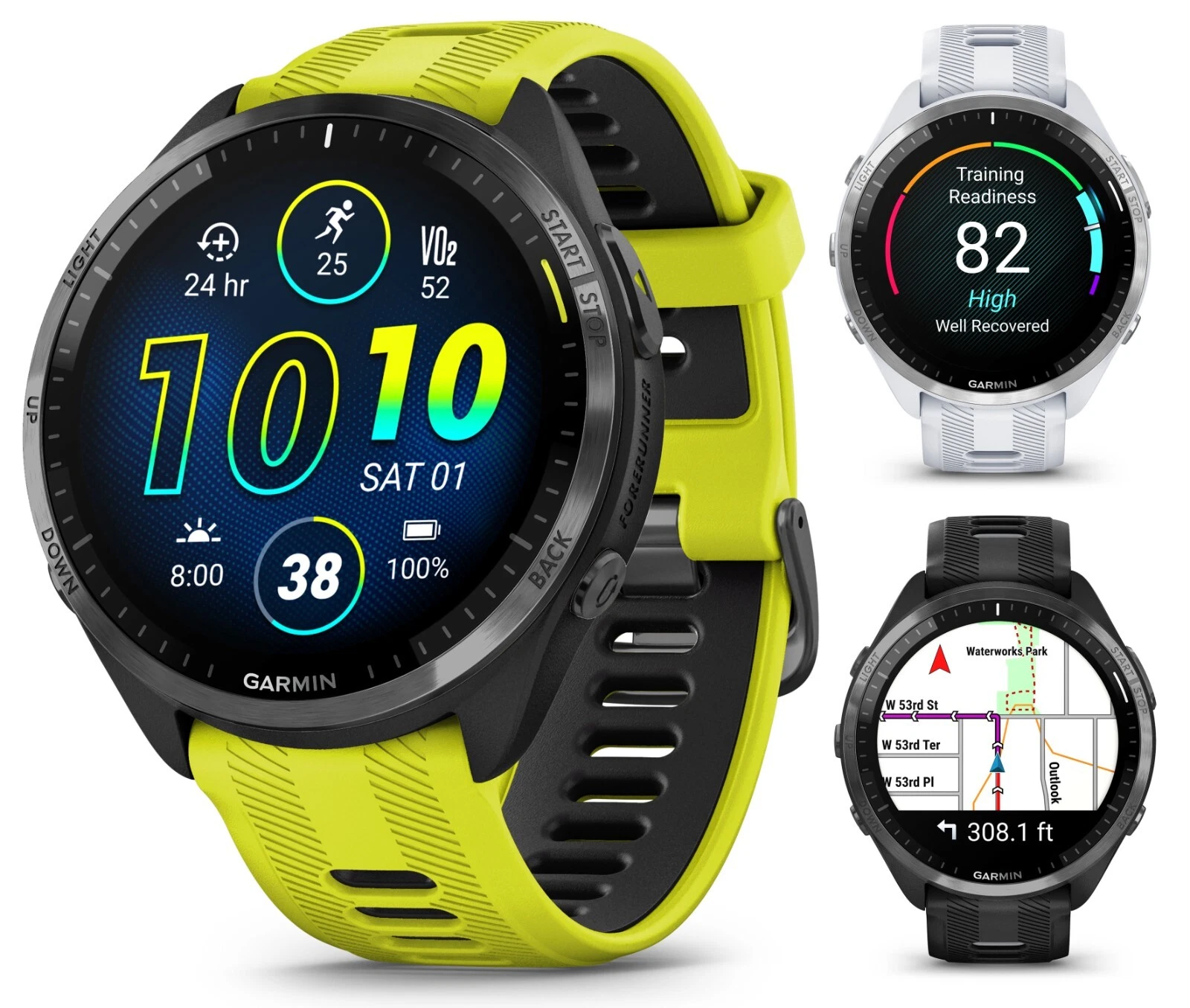 Garmin Forerunner® 965 Running Smartwatch, Colorful AMOLED Display, Training Metrics and Recovery Insights, Black and Powder Gray, 010-02809-00 - Online Shop