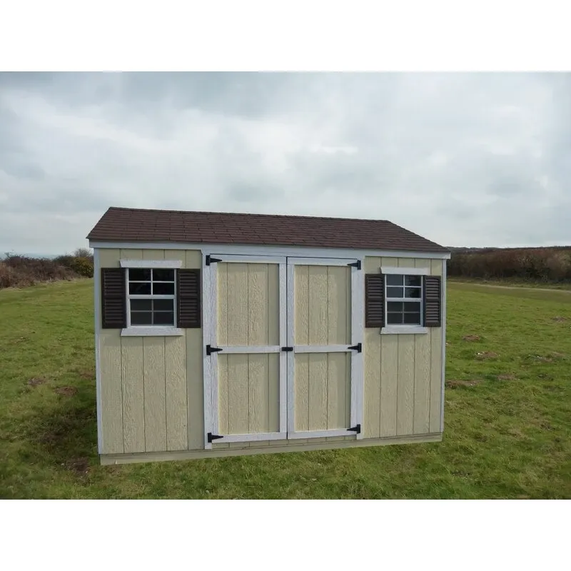 Value 8' wide x 8' deep solid and finished wood storage shed - Online Shop