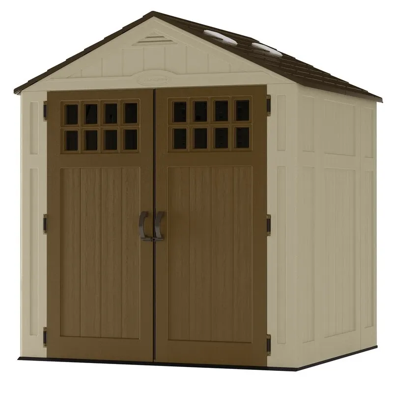 6 ft. 3 in. W x 5 ft. 6 in. D Resin Storage Shed - Online Shop