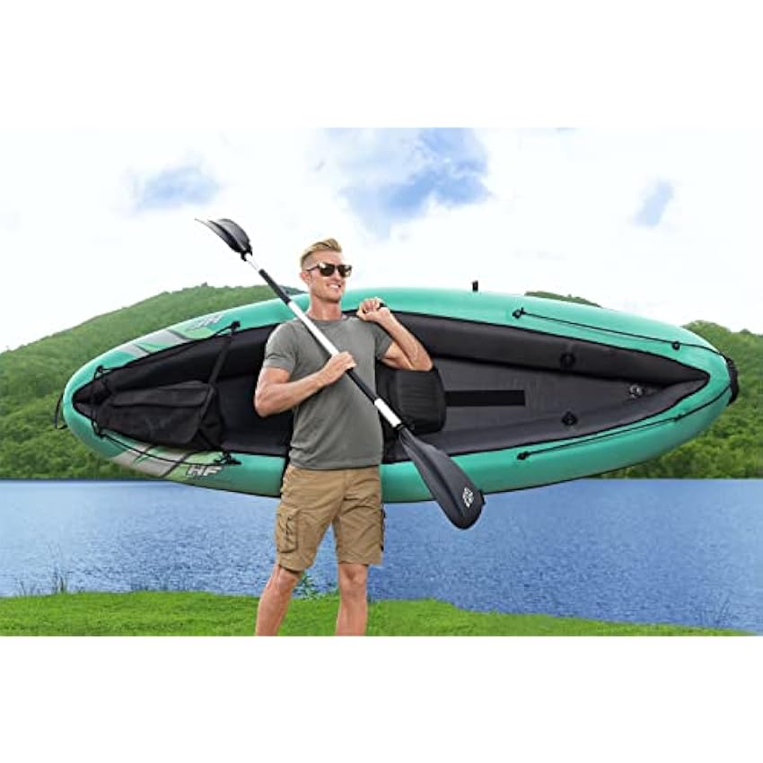 Bestway Hydro Force Inflatable Kayak Set | Includes Seat, Paddle, Hand Pump, Storage Carry Bag | Great for Adults, Kids and Families - Online Shop
