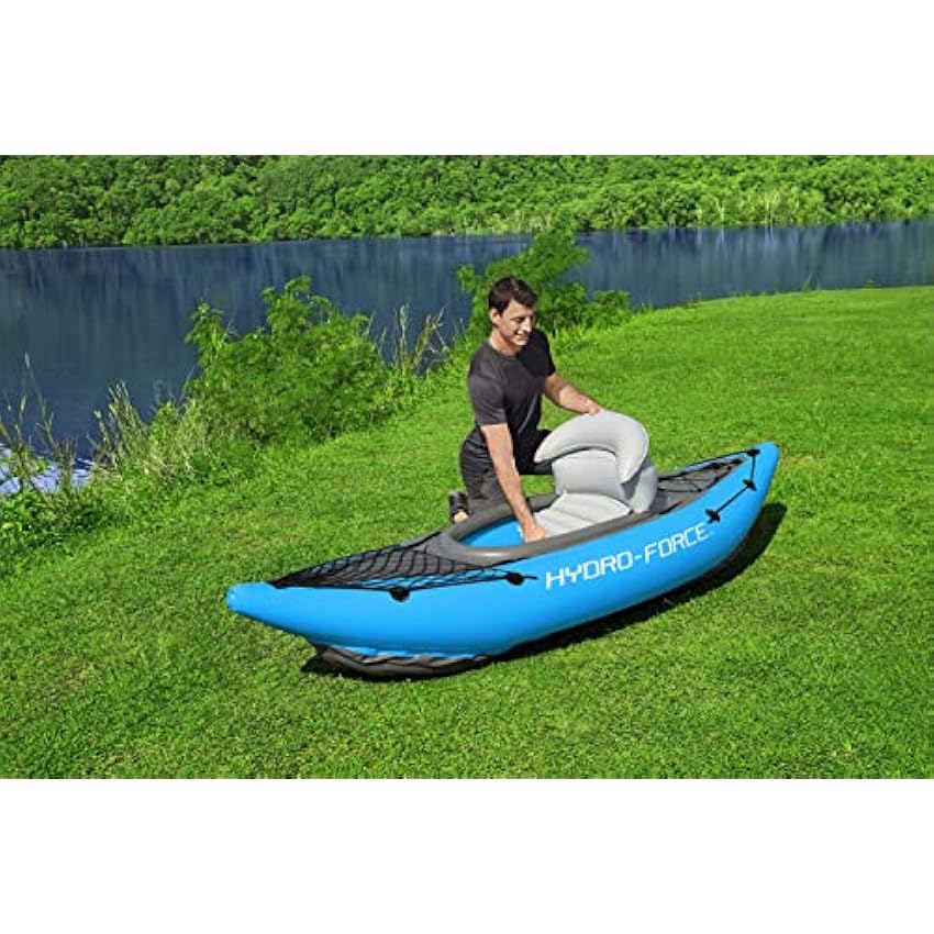 Bestway Hydro Force Inflatable Kayak Set | Includes Seat, Paddle, Hand Pump, Storage Carry Bag | Great for Adults, Kids and Families - Online Shop
