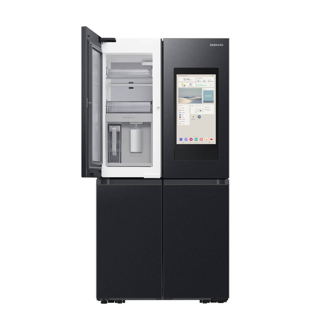 Samsung RF65DG9H0EB1 French Door Smart Refrigerator 636L with Family Hub+, AI Energy Mode, Glass Finish - Online Shop