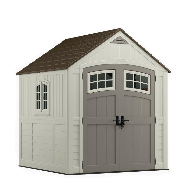 Cascade 7 ft. W x 7 ft. D Plastic Storage Shed - Online Shop