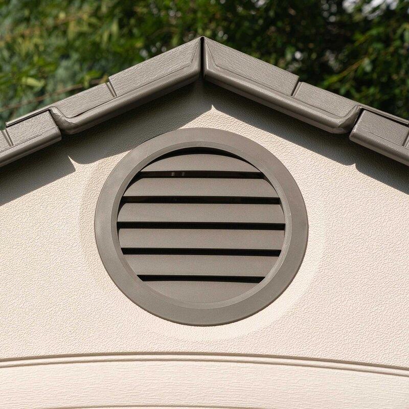 8 ft. W x 12.5 ft. D Plastic Storage Shed - Online Shop