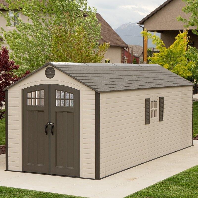 8 ft. W x 20 ft. D Plastic Storage Shed - Online Shop