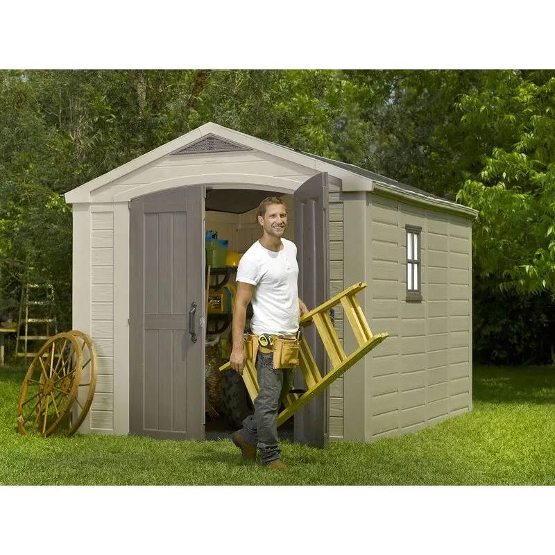 Factor 8 ft wide x 11 ft deep resin storage shed - Online Shop