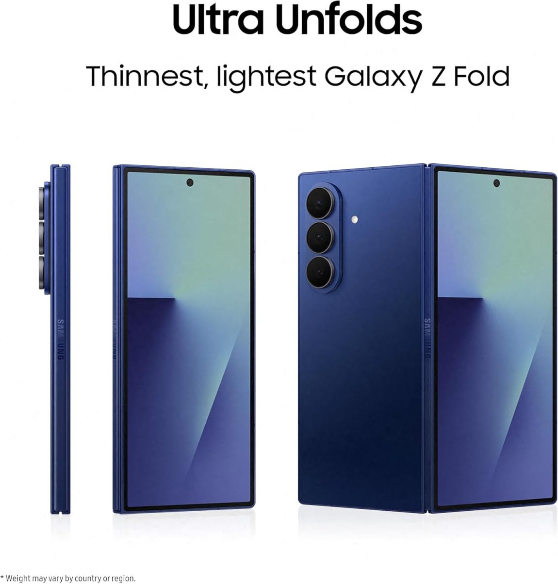 Samsung Galaxy Z Fold7 – Ultra Thin Foldable Phone, 200MP Camera, Large Screen, 12GB RAM, 4400mAh Battery, Jetblack, 3-Year Samsung Warranty - Online Shop