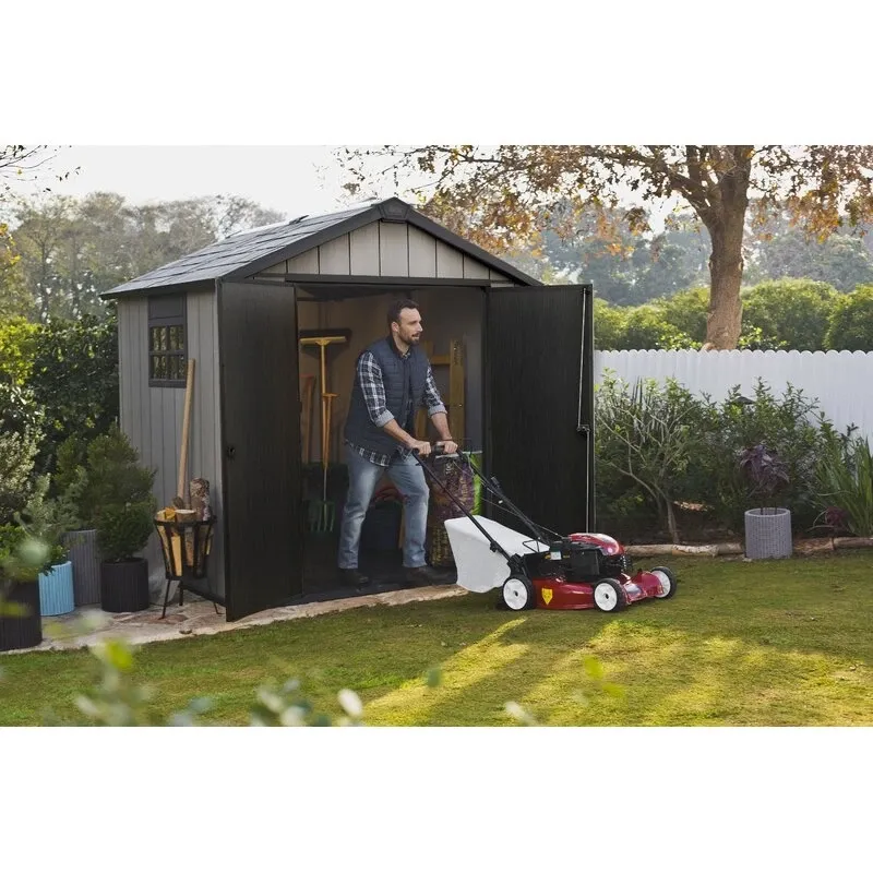 Oakland 7.5 ft wide x 7.5 ft deep plastic storage shed - Online Shop