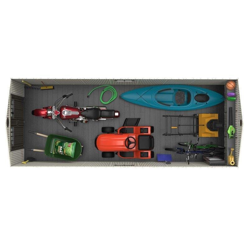 8 ft. W x 20 ft. D Plastic Storage Shed - Online Shop