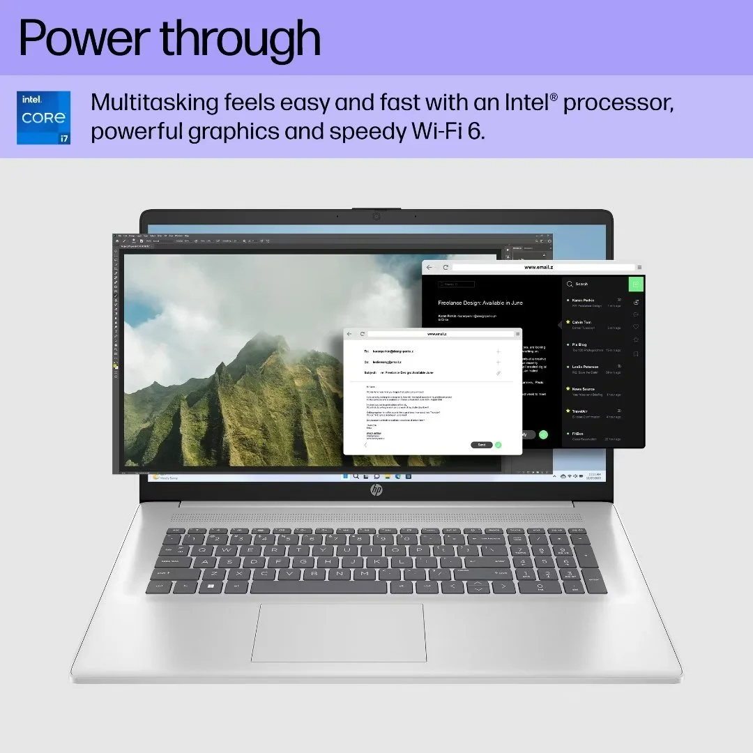 HP Laptop 17 with Intel Core i7-1355U | 17.3-inch FHD display | 16 GB DDR4 RAM | 1 TB SSD - Online Shop