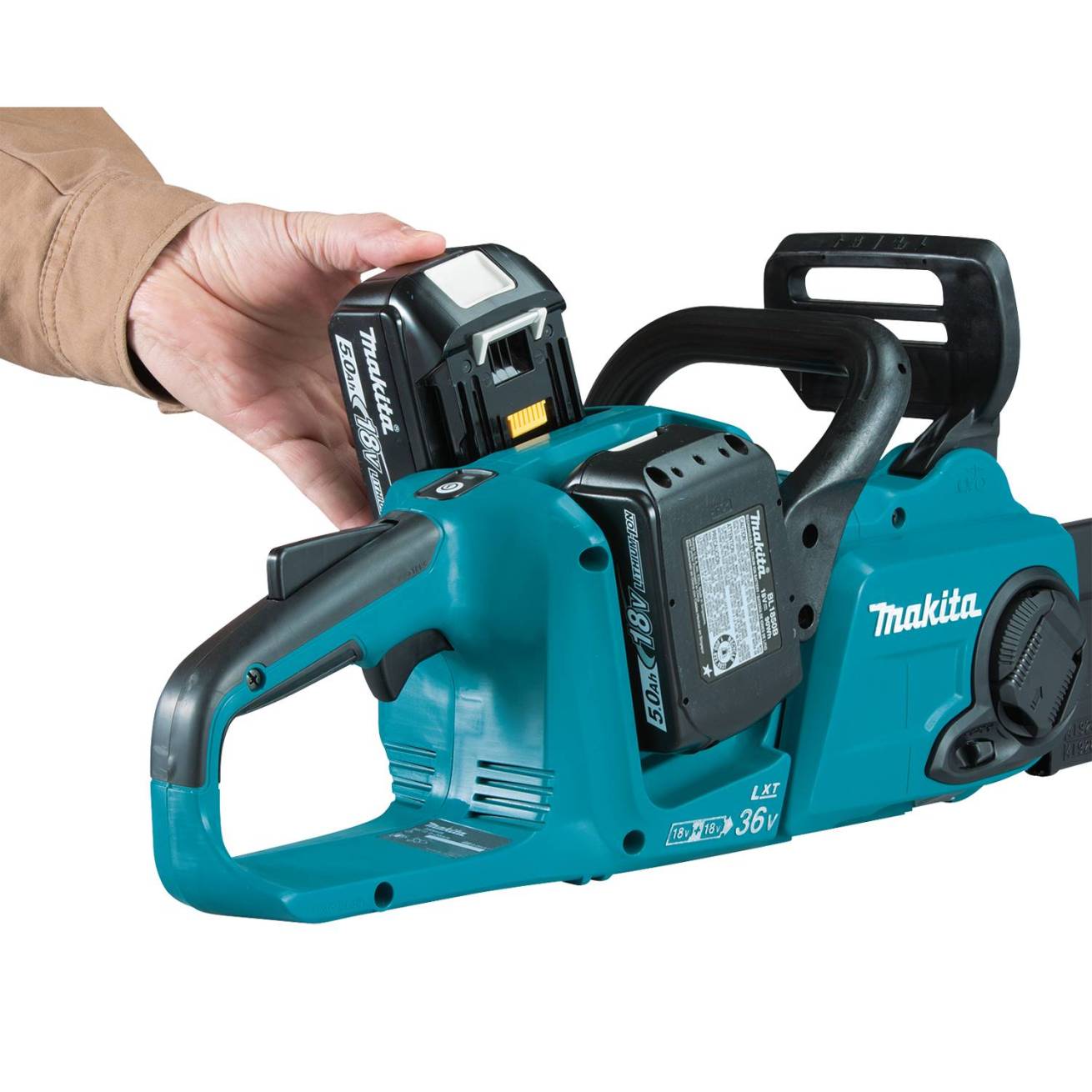 Makita XCU04PT 36V (18V X2) LXT Brushless 16 Chain Saw Kit with 4 Batteries (5.0Ah) - Online Shop