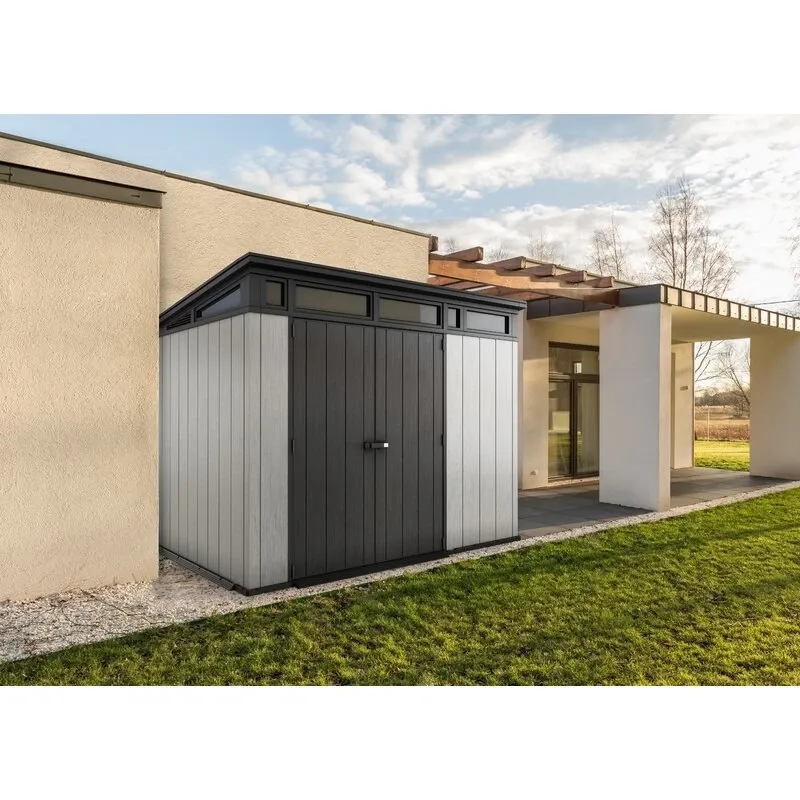 Artisan 9' wide x 7.5' deep plastic storage shed - Online Shop