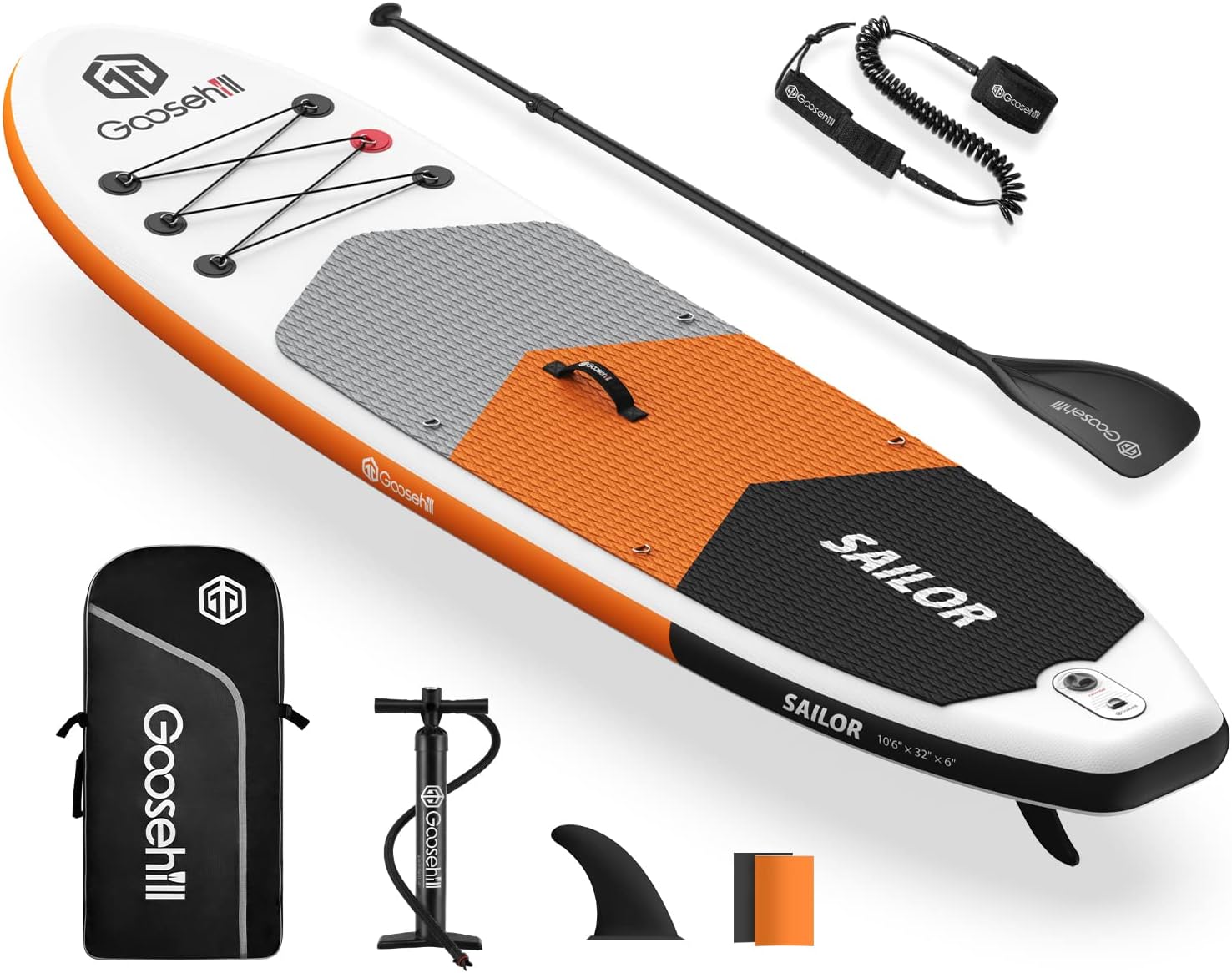 Goosehill Inflatable Stand Up Paddle Board, Premium SUP Package, 10' Long 32 Wide 6 Thick, Patterns Open for Customization - Online Shop