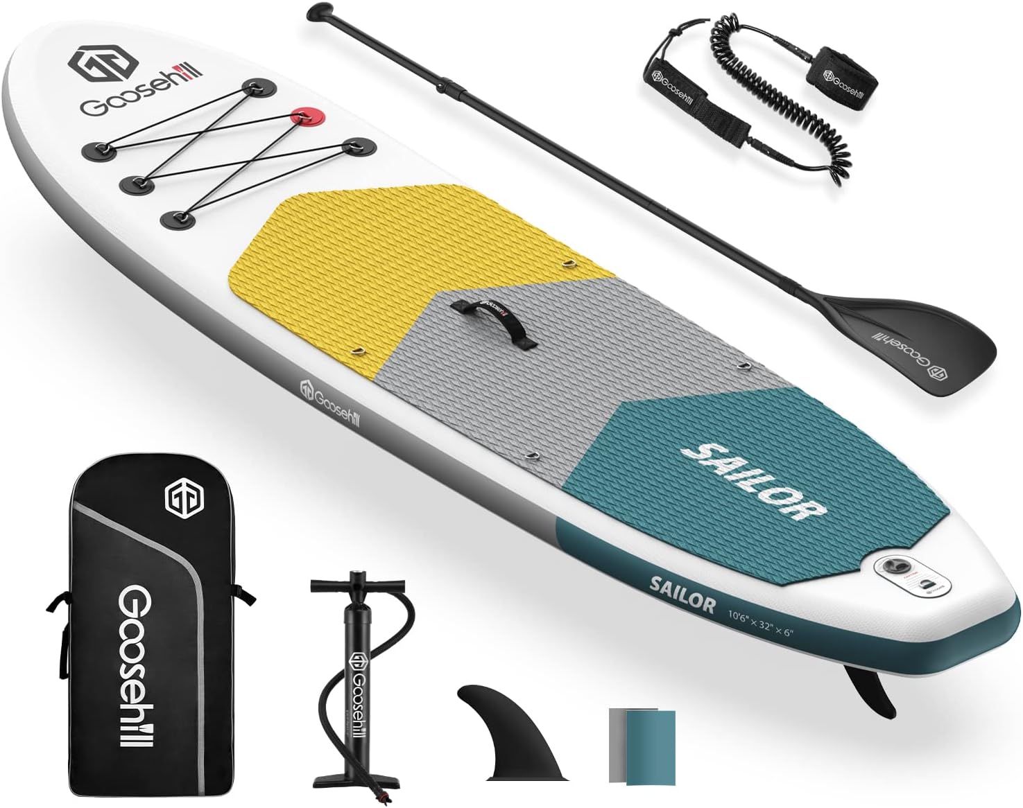 Goosehill Inflatable Stand Up Paddle Board, Premium SUP Package, 10' Long 32 Wide 6 Thick, Patterns Open for Customization - Online Shop