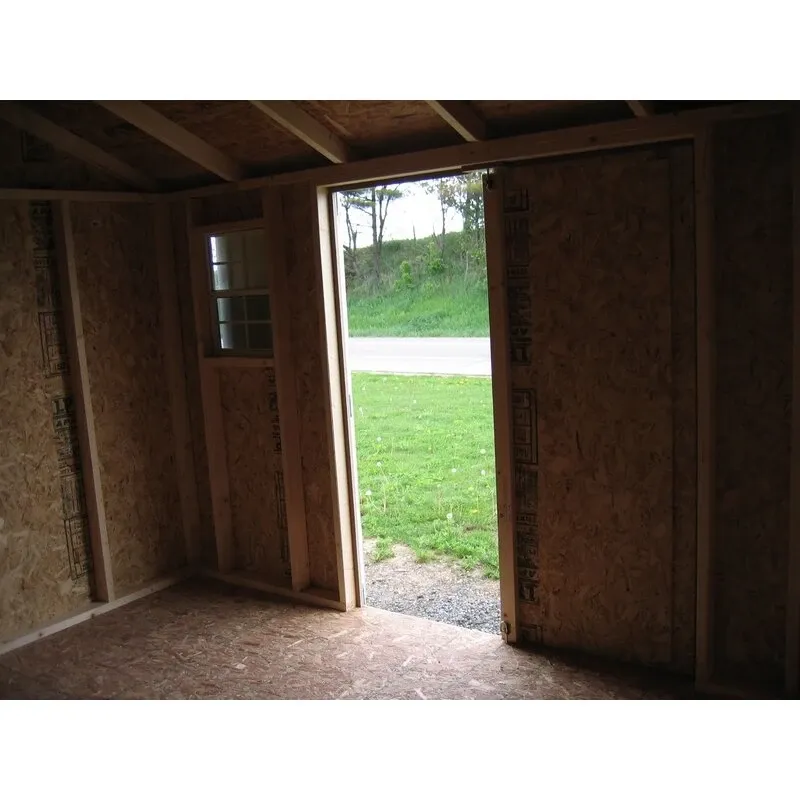 Value 8' wide x 8' deep solid and finished wood storage shed - Online Shop