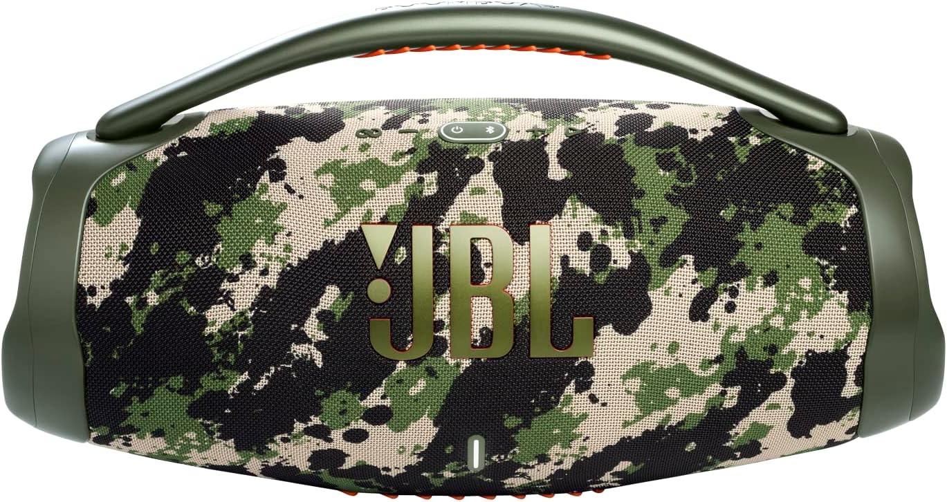 JBL Boombox 3 Black Portable Bluetooth Speaker with Massive Sound, Deepest Bass, IPX7 Waterproof, 24H Playtime, PartyBoost - Online Shop