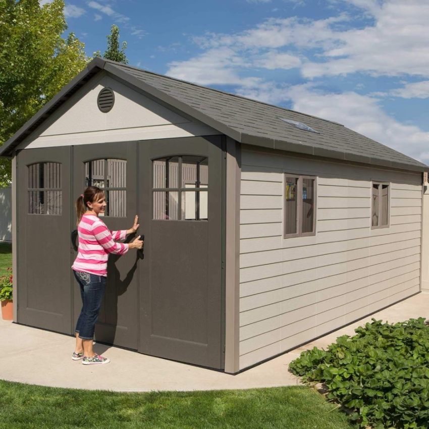 Lifespan 11 x 18.5 feet. Outdoor Storage Shed, 11 x 18.5, Desert Sand - Online Shop