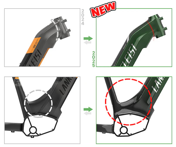 Lankeleisi MG600 Plus 2025 Version 26 Fat Bike 960Wh All Terrain SUV E-Bike with Torque Sensor 48V 20Ah Battery - Online Shop