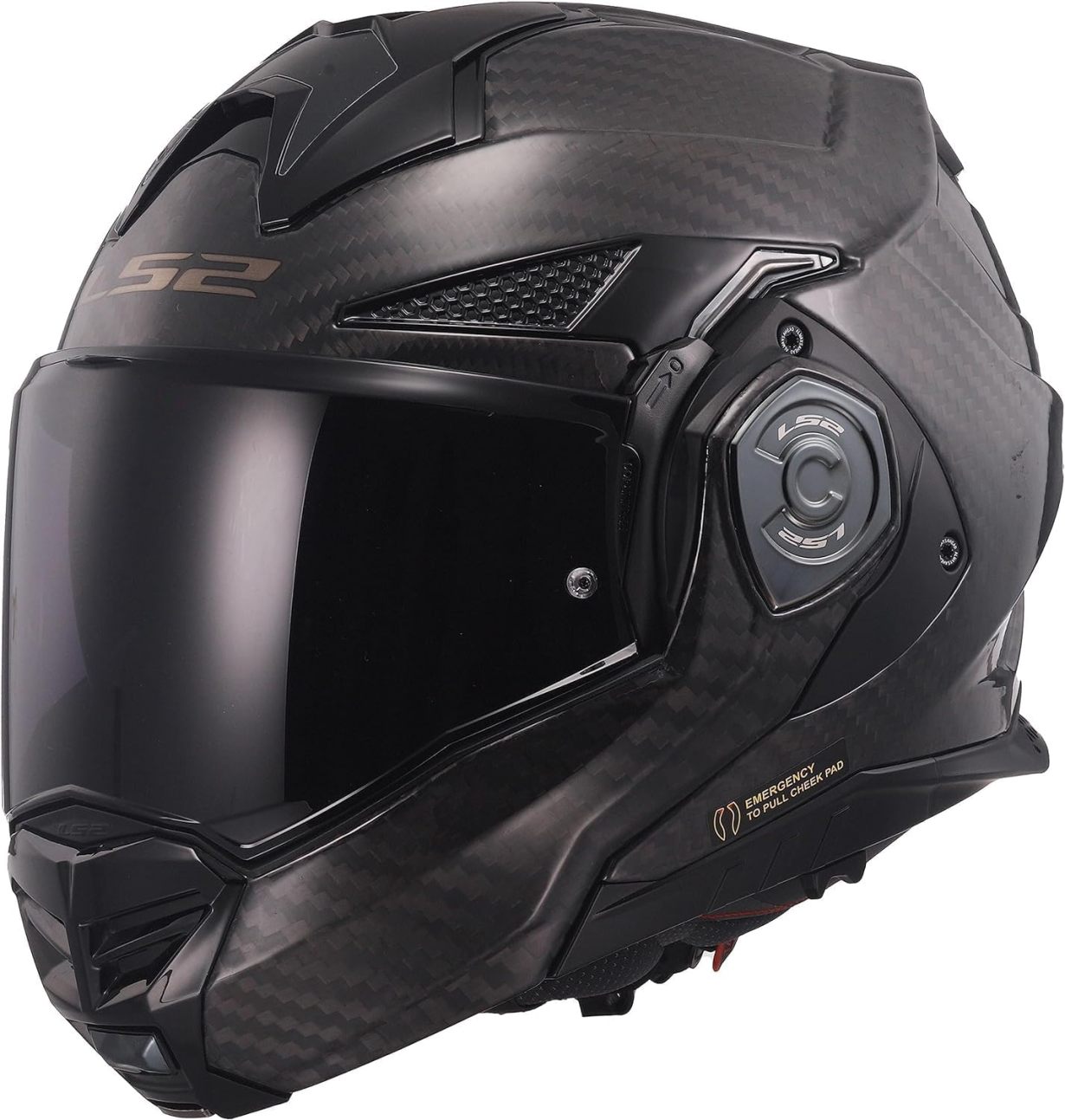 MODULAR MOTORCYCLE BLUETOOTH HELMET LS2 FF901 ADVANT X CARBON Flip Front Dual Visor Touring Motorbike Full Face Crash Helmet with Pre-Fitted LS2 4X Intercom - Online Shop
