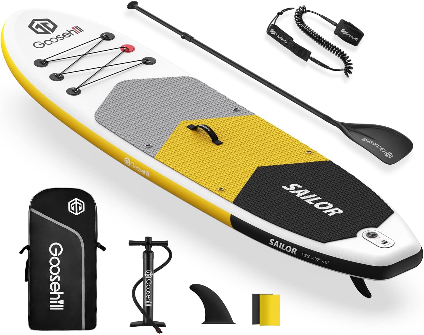 Goosehill Inflatable Stand Up Paddle Board, Premium SUP Package, 10' Long 32 Wide 6 Thick, Patterns Open for Customization - Online Shop