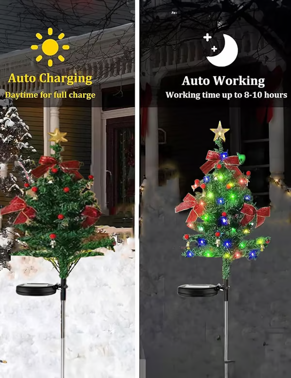 🎄Solar Christmas Trees Lights Outdoor Decoration Waterproof - Online Shop