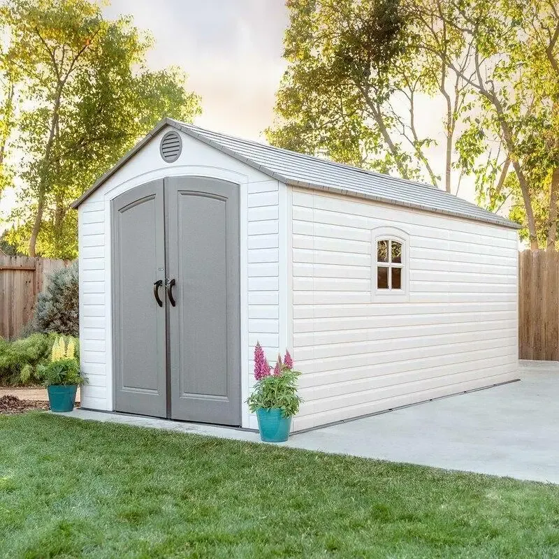 8' wide x 15' deep plastic storage shed - Online Shop
