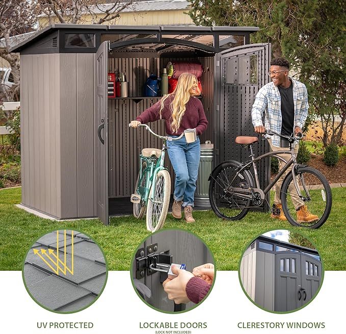 Lifetime 8 x 5 Ft. Modern Outdoor Storage Shed - Online Shop