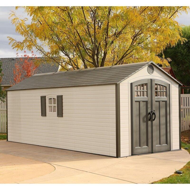 8 ft. W x 20 ft. D Plastic Storage Shed - Online Shop