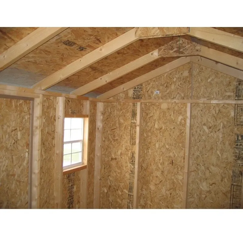 Value 8' wide x 8' deep solid and finished wood storage shed - Online Shop