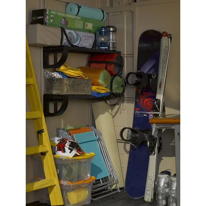 Factor 8 ft wide x 6 ft deep plastic storage shed - Online Shop
