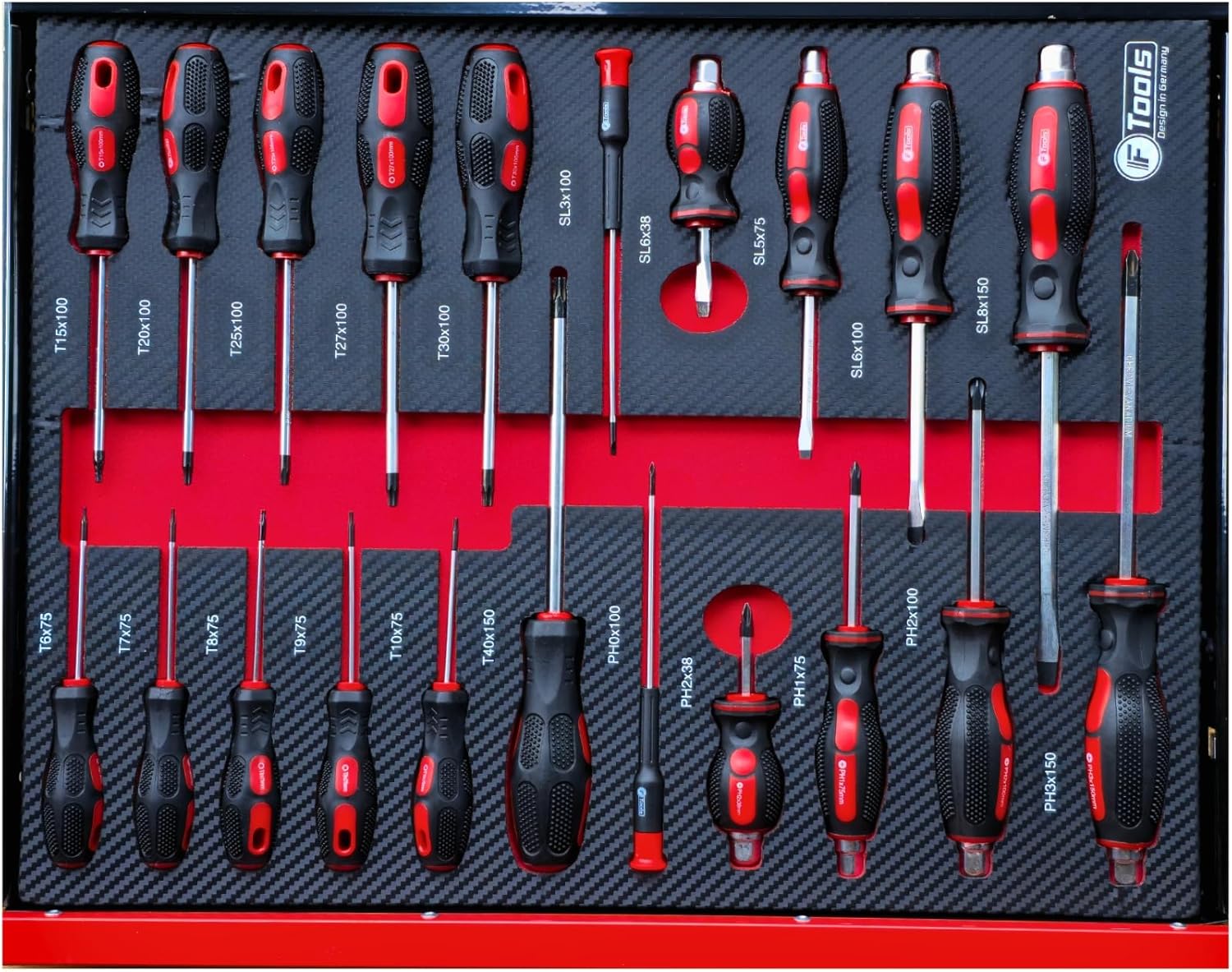 toolcar F-Tools Red XXL workshop trolley tool trolley filled with tools - Online Shop