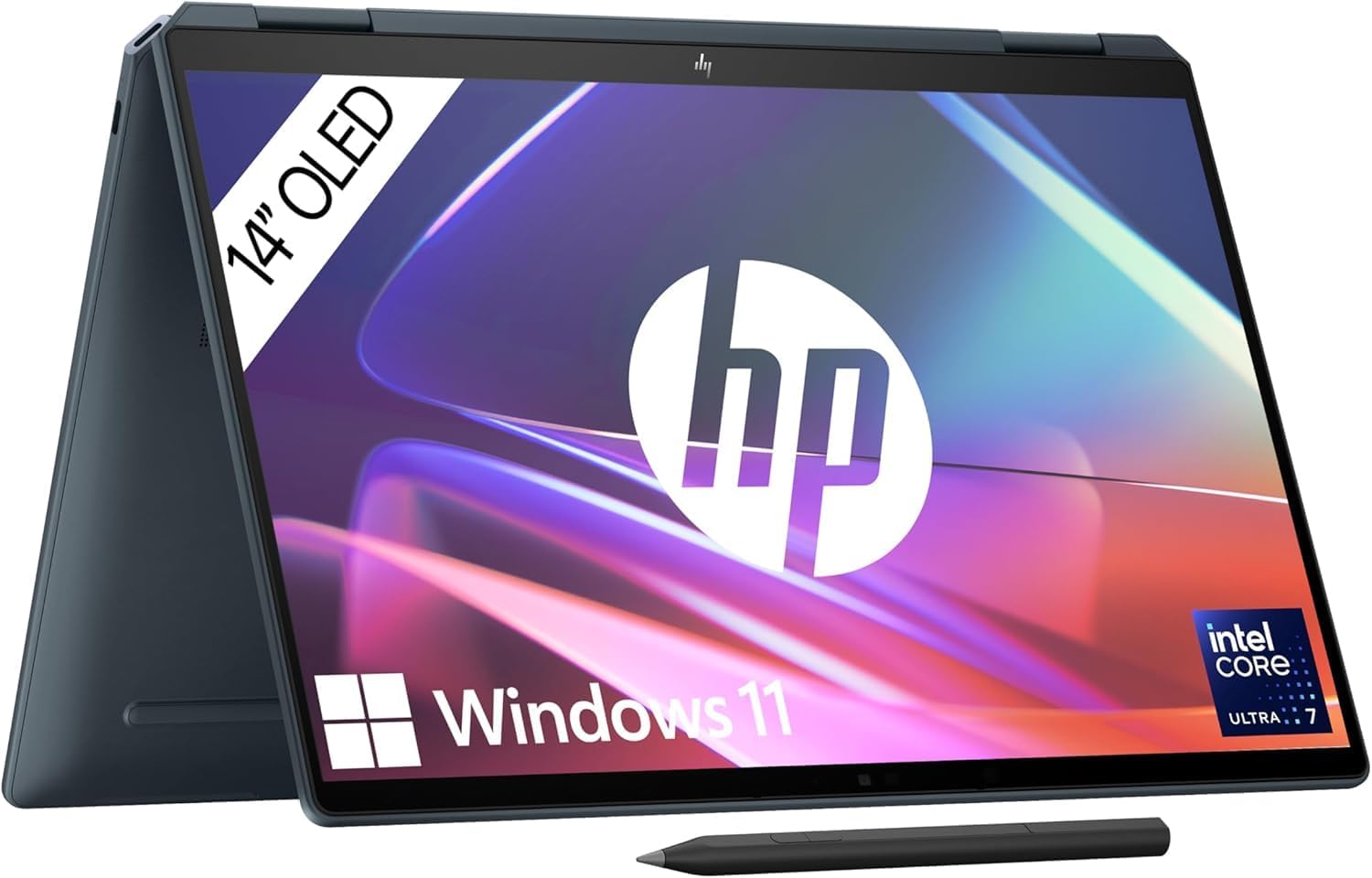 HP Spectre x360 2-in-1 Convertible Laptop | Intel Core Ultra 7 155H with Integrated AI | 16 Inch WQXGA IPS Touchscreen | 16GB RAM | 1TB SSD | Intel Arc Graphics | Win11 | QWERTZ Copilot Key - Online Shop