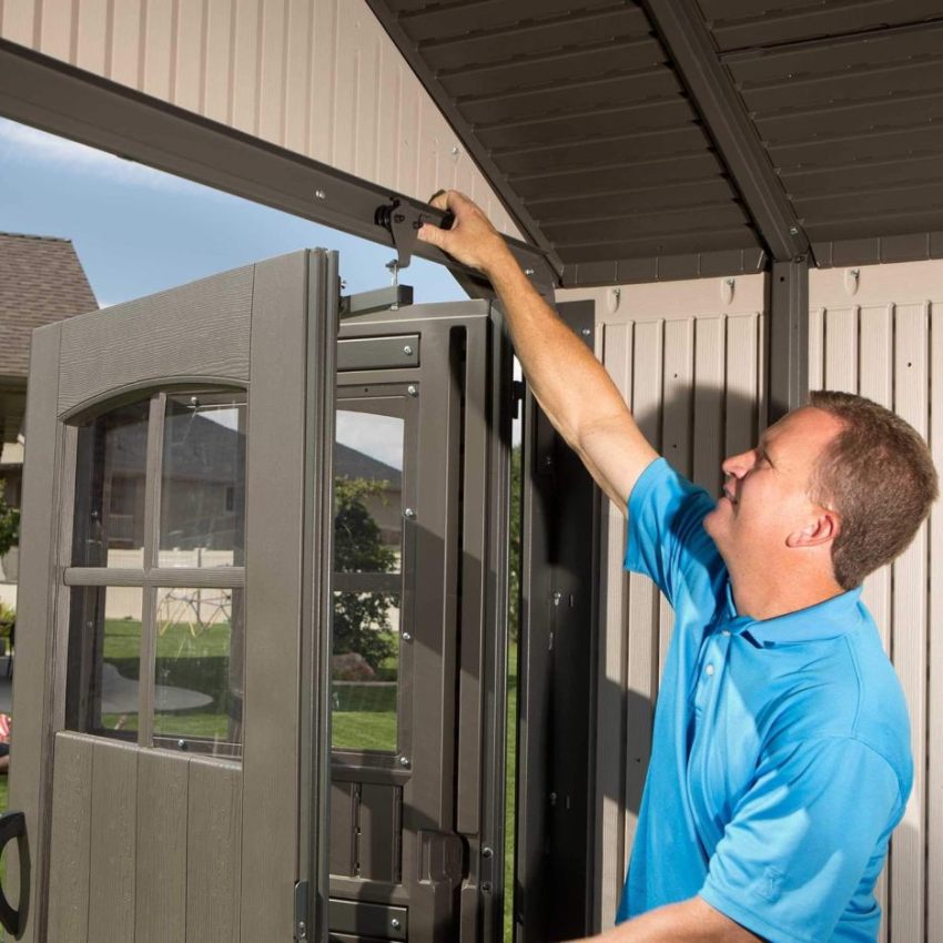 Lifespan 11 x 18.5 feet. Outdoor Storage Shed, 11 x 18.5, Desert Sand - Online Shop