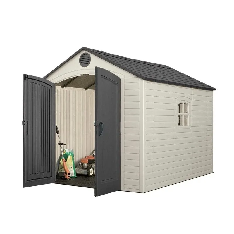8 feet. Width x 10 feet. D plastic traditional storage shed - Online Shop