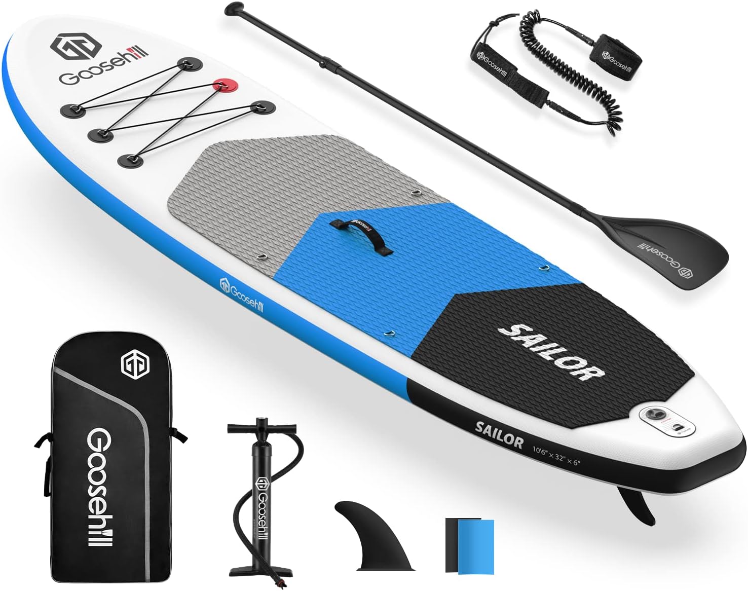 Goosehill Inflatable Stand Up Paddle Board, Premium SUP Package, 10' Long 32 Wide 6 Thick, Patterns Open for Customization - Online Shop