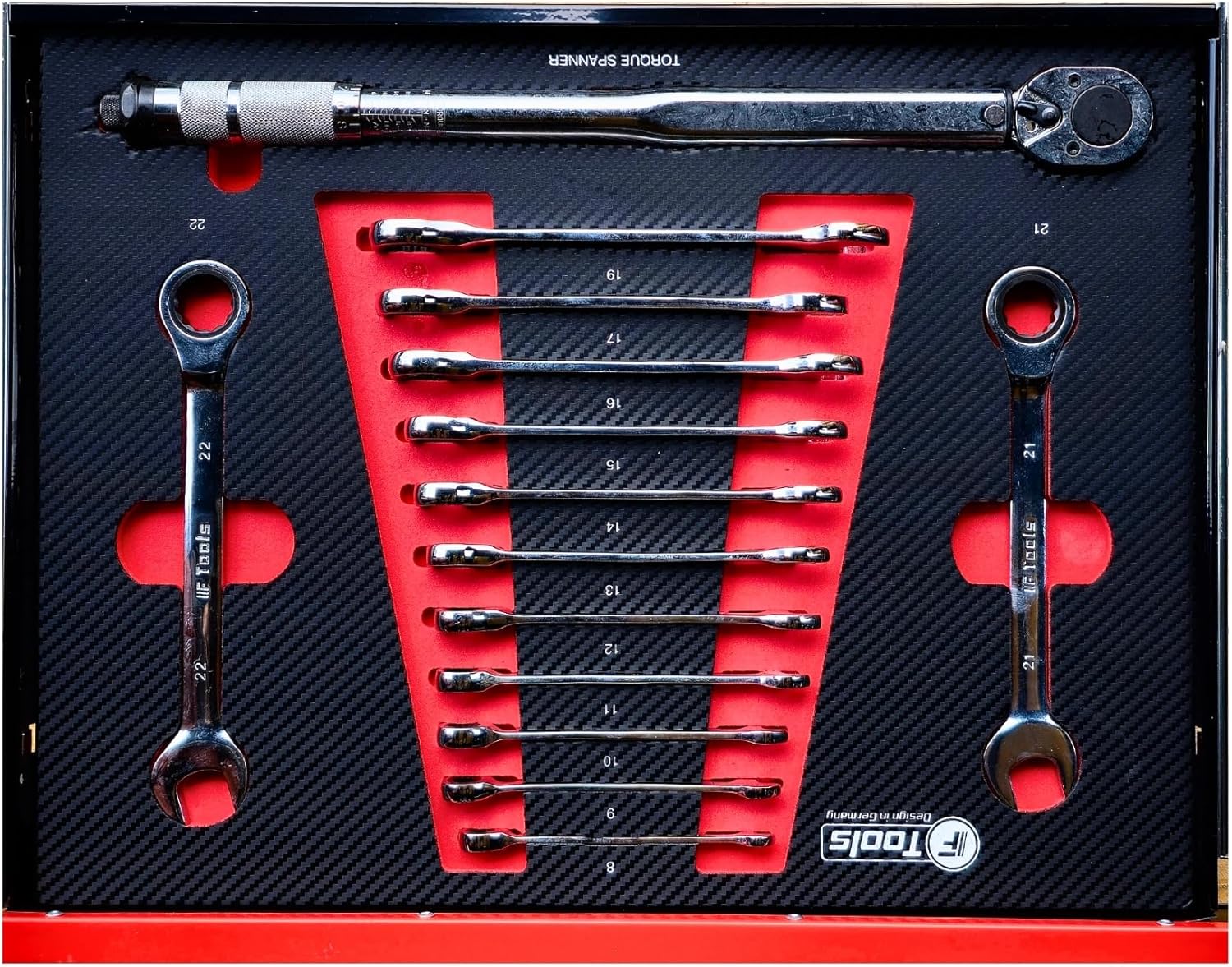 toolcar F-Tools Red XXL workshop trolley tool trolley filled with tools - Online Shop