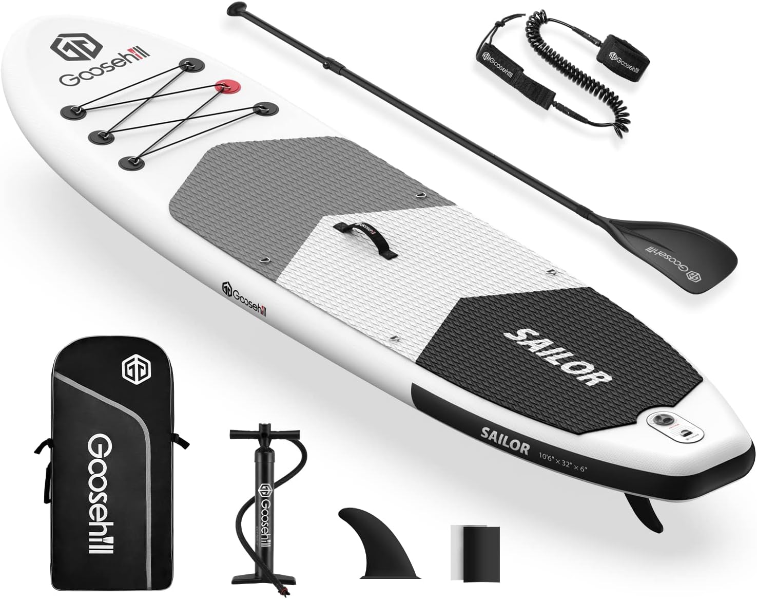 Goosehill Inflatable Stand Up Paddle Board, Premium SUP Package, 10' Long 32 Wide 6 Thick, Patterns Open for Customization - Online Shop
