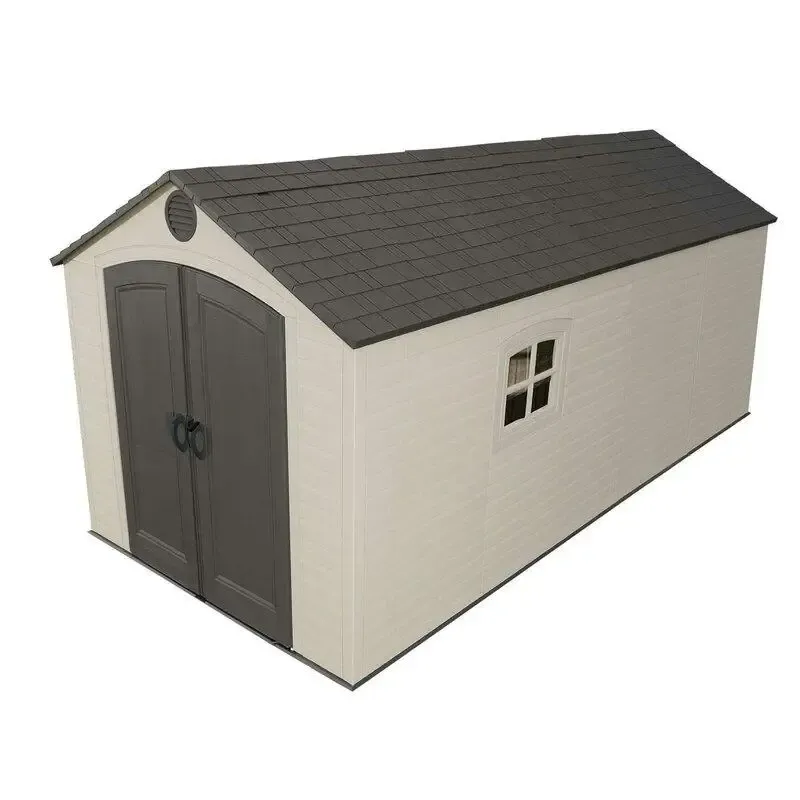 8' wide x 15' deep plastic storage shed - Online Shop