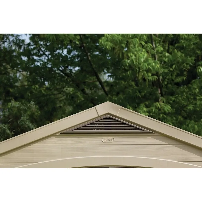 Factor 8 ft wide x 6 ft deep plastic storage shed - Online Shop