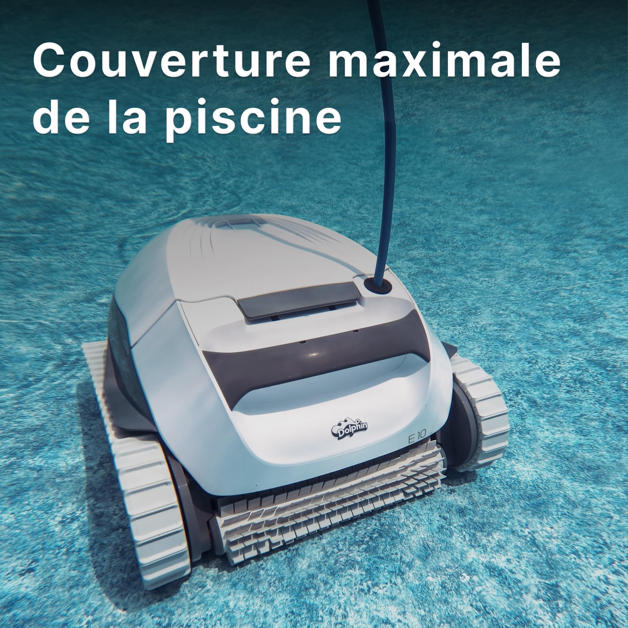 Dolphin E10 Electric Pool Cleaner Robot - Bottom Cleaning, Above Ground Pools up to 8 meters in Length - Online Shop
