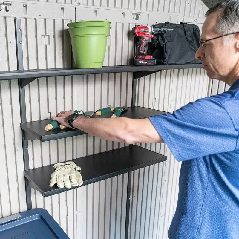 8' wide x 15' deep plastic storage shed - Online Shop