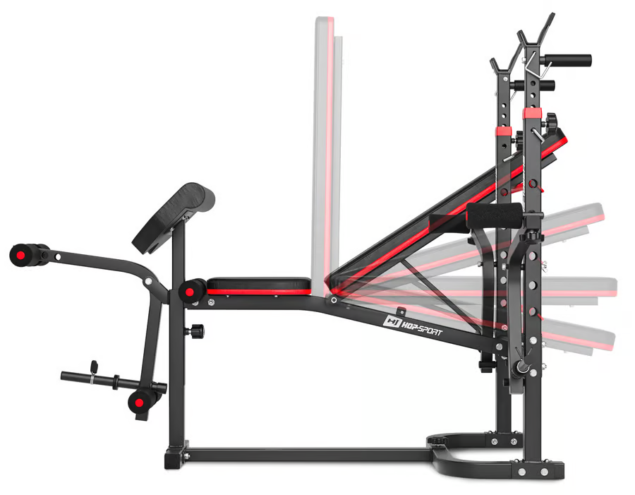 Hop-Sport plastic dumbbell set with weight bench 1065 - Online Shop