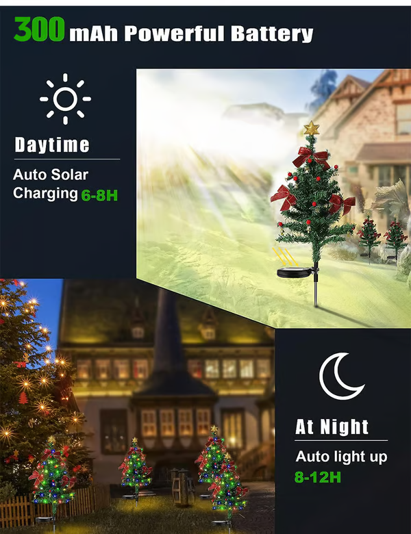 🎄Solar Christmas Trees Lights Outdoor Decoration Waterproof - Online Shop