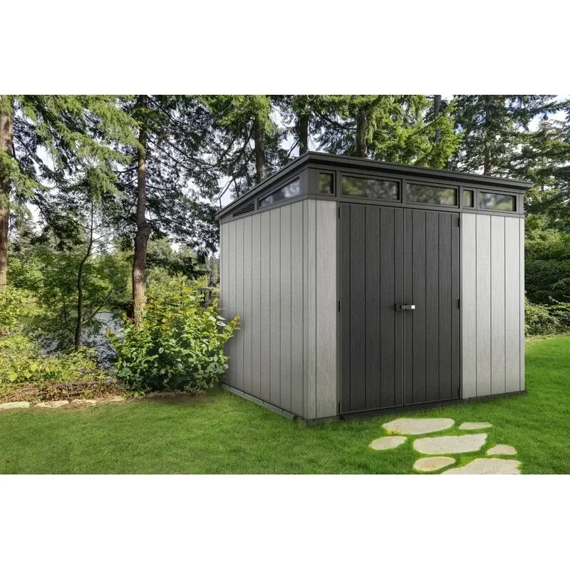 Artisan 9' wide x 7.5' deep plastic storage shed - Online Shop