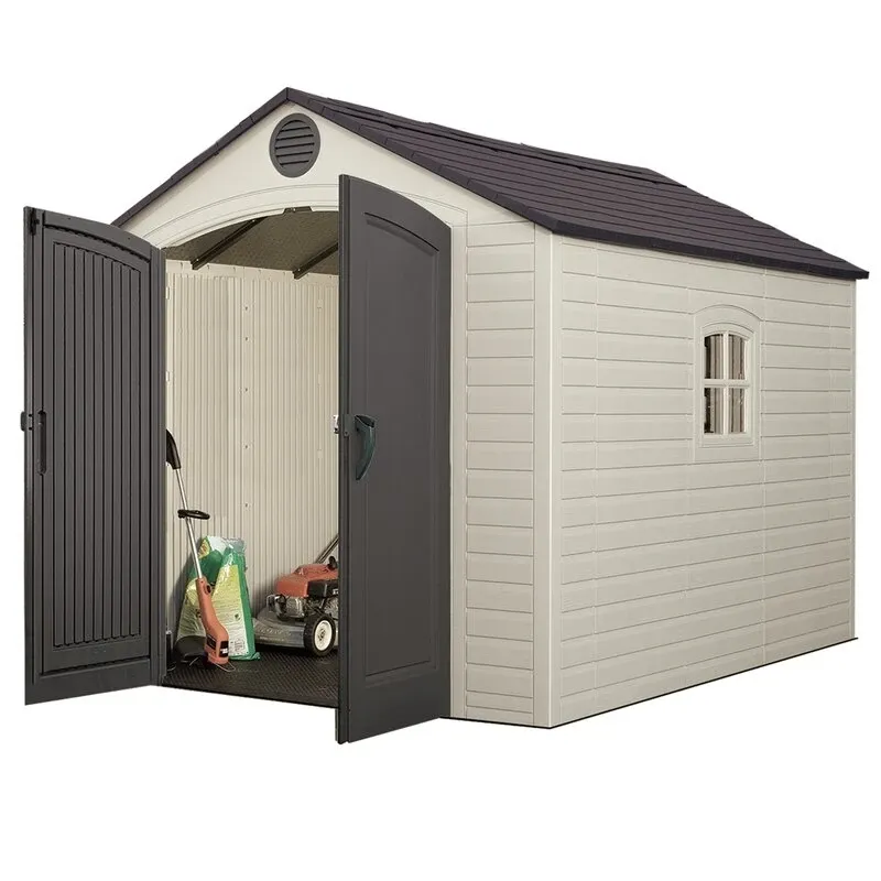 8 feet. Width x 10 feet. D plastic traditional storage shed - Online Shop